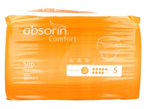Absorin Comfort Slip Night/Heavy bleie S 20 stk produktbilde