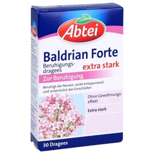 ABTEI Baldrian forte überzogene Tabletten Produktbild
