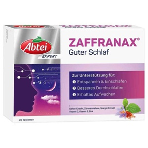 Abtei Expert Zaffranax Guter Schlaf Tabletten, 20 St Tabletten Produktbild