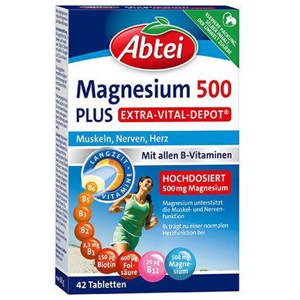 Abtei Magnesium 500 PLUS 42 St Tabletten Produktbild