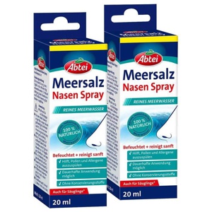 Abtei Meersalz Nasen Spray, 2x20 ml Nasenspray Produktbild