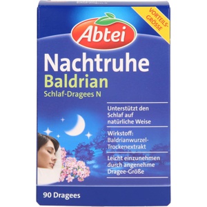 ABTEI-Nachtruhe-Baldrian-Schlaf-Dragees-N Produktbild