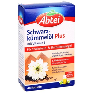 ABTEI Schwarzkümmelöl Plus Kapseln Produktbild