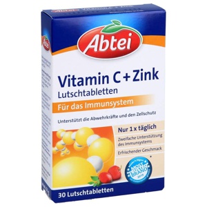 ABTEI Vitamin C plus Zink Lutschtabletten Produktbild