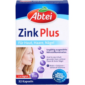 Abtei Zink Plus Nährstoff Kapseln, 32 St Kapseln Produktbild