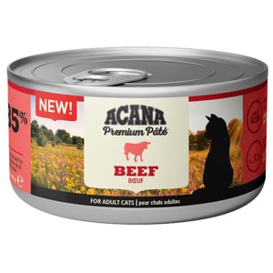 Acana Cat Adult Premium Paté Beef 8x85 g produkt bild