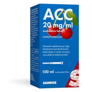 ACC SUUKAUDNE LAHUS 20MG/ML 100 ml toote pilt