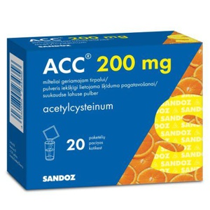 Acc suukaudse lahuse pulber 200mg n20 toote pilt
