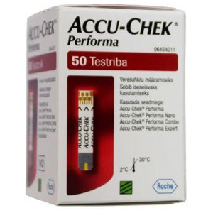 Accu-Chek Performa veresuhkru testribad N50 toote pilt