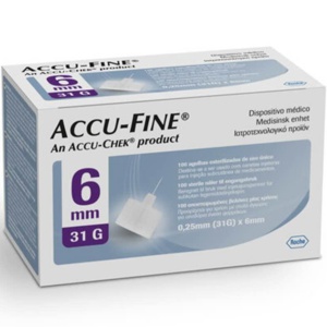 Accu-Fine pennekanyle 31G 6 mm 100 stk produktbilde