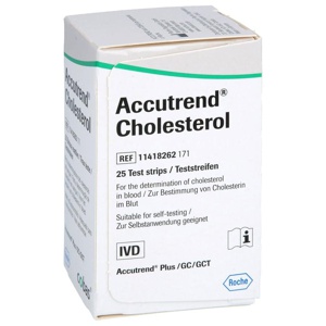ACCUTREND Cholesterol Teststreifen Produktbild