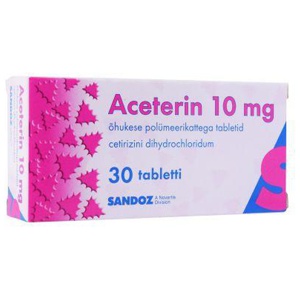 Aceterin õhuke polümeerkattega tbl 10mg n30 toote pilt