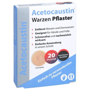 Acetocaustin Warzen Pflaster 20 St Pflaster Produktbild