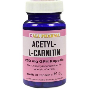 Acetyl-L-Carnitin 250 mg GHP Kapseln, 30 St Kapseln Produktbild