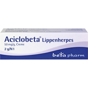 ACICLOBETA-Lippenherpes-Creme Produktbild