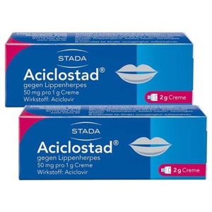 Aciclostad Creme gegen Lippenherpes, 2x2 g Creme Produktbild