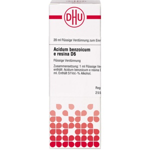 ACIDUM BENZOICUM E Resina D 6 Dilution Produktbild