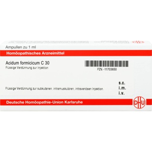 ACIDUM FORMICICUM C 30 Ampullen Produktbild