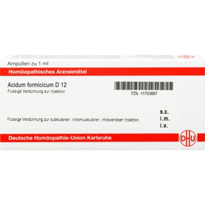 ACIDUM FORMICICUM D 12 Ampullen Produktbild
