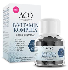 ACO B-vitamin Komplex 100 tabletter produkt bild