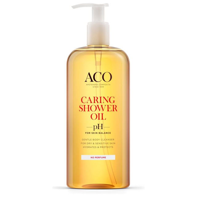 ACO Caring Shower Oil oparfymerad, 400 ml