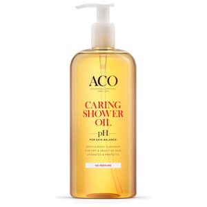 ACO Caring Shower Oil oparfymerad, 400 ml produkt bild