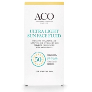 ACO Sun Ultra Light Face Fluid SPF50+ produktbillede