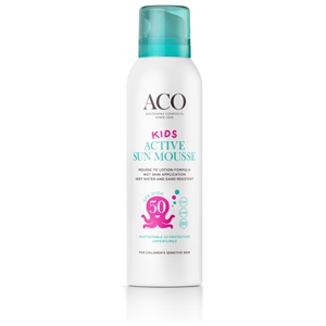 ACO Sun Kids Active Mousse SPF50 Oparfymerad 150 ml produkt bild