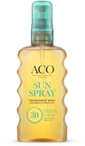 ACO Sun Transparent Spray SPF 30 Solskydd, 175 ml produkt bild