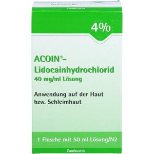 ACOIN-Lidocainhydrochlorid 40 mg/ml Lösung Produktbild