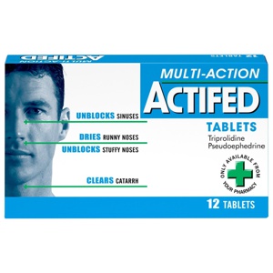 Actifed Multi Action Tablets Pack of 12 product image