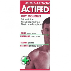 Actifed Multi-Action Dry Coughs 100ml product image