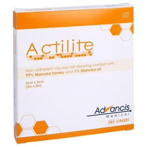 ACTILITE 5x5 cm Honig Wundauflage Produktbild