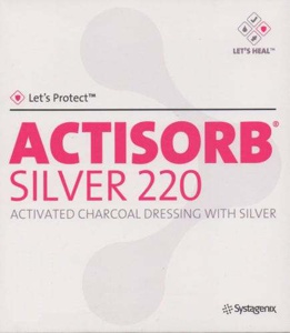 Actisorb Silver Activated Charcoal Dressing 19cm x 10.5cm product image