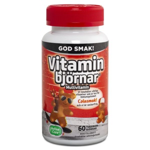 Active Care Vitaminbjørne Cola 60 tyggetabletter produktbillede