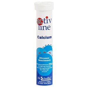 ACTIVLINE Calcium Zitrone Brausetabletten Produktbild