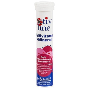 ACTIVLINE Multivit.m.rote Johannisb. Brausetabl. Produktbild