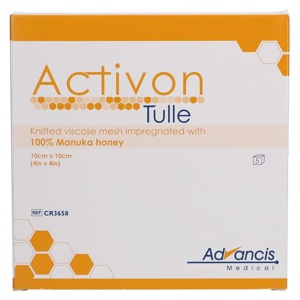 Activon Tulle Honig Wundauflage 10x10 cm Produktbild