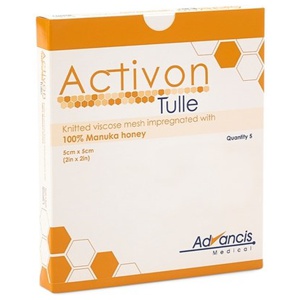 Activon Tulle Viskoskompress 5x5cm - 5 stk. produktbillede