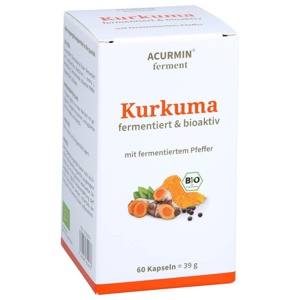 Acurmin Ferment Kurkuma Pfeffer Kapseln Produktbild