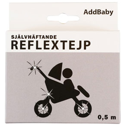 AddBaby Reflex tejp 0,5m Silver, 1 st