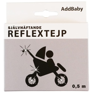AddBaby Reflextejp 0,5m Svart produkt bild