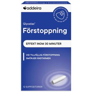 Addeira Glycelax Förstoppning 12 st suppositorium produkt bild