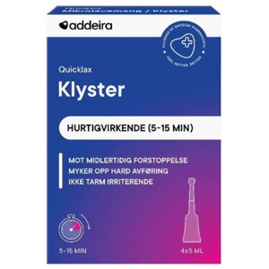 Addeira Quicklax klyster 4x5 ml produktbilde