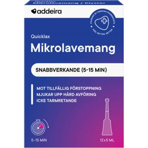 Addeira Quicklax Mikrolavemang mot förstoppning, 12 st produkt bild