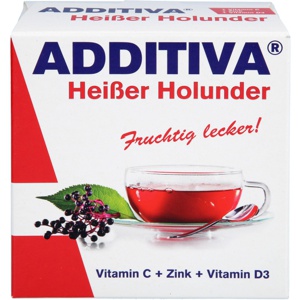 ADDITIVA heißer Holunder Pulver Sachets Produktbild
