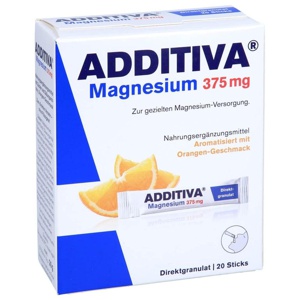 ADDITIVA Magnesium 375 mg Sticks Orange Produktbild