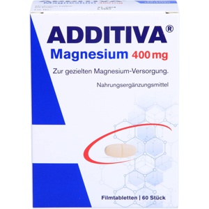 Additiva Magnesium 400 mg Filmtabletten, 60 St Filmtabletten Produktbild