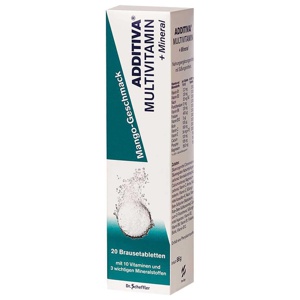 ADDITIVA Multivit.+Mineral Mango R Brausetabletten Produktbild