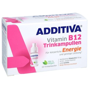 ADDITIVA Vitamin B12 Trinkampullen 10X8 ml Trinkampullen Produktbild